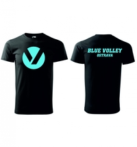 Bavlněné triko Blue Volley černé