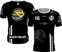 Rozcvičovací triko Black Volley