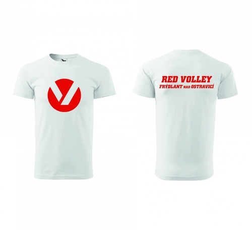 Bavlněné triko Red Volley bílé