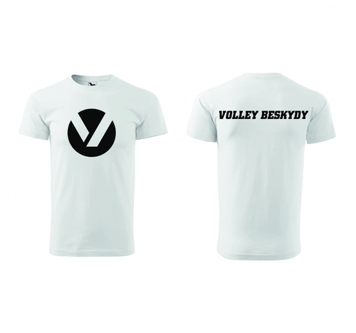 Bavlněné triko Volley Beskydy bílé